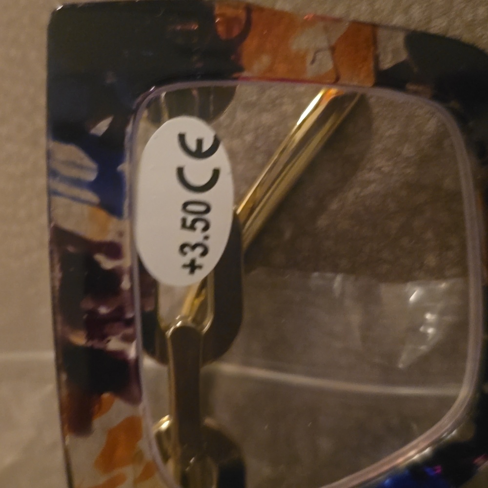 Colorful Square Reading Glasses*readers*+3.50 - Picture 2 of 5
